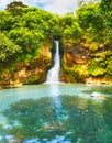 Cascade Chamouze waterfall. Mauritius