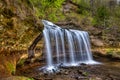 Cascade Falls in Osceola, Wisconsin in the American Midwest Royalty Free Stock Photo