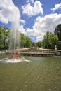 The cascade of fountains Royalty Free Stock Photo