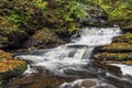 Cascade in Ganoga Glen - Pennsylvania Royalty Free Stock Photo