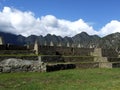 Cascade gardens at Machu Picchu Royalty Free Stock Photo