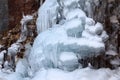 Cascade Ice Sculputre Royalty Free Stock Photo