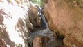 Cascade in the Kanarra Creek Royalty Free Stock Photo