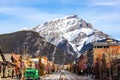 Cascade Mountain Looms Over Banff Townsite in the Canadian Rockies, Canada