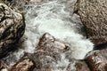 Cascade of a mountain river. Background.