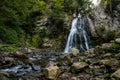 Cascade in the woods in Romania Royalty Free Stock Photo