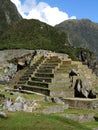 Cascade pyramid at Machu Picchu Royalty Free Stock Photo