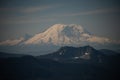 Mount Ranier seen from Snoqualmie pass in the summer Royalty Free Stock Photo