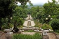 Cascade stairs - a beautiful place in Zheleznovodsk Royalty Free Stock Photo