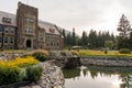 Cascade of Time Garden, near downtown Banff Avenue. Royalty Free Stock Photo