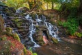 A cascade in Virginia Water, Surrey