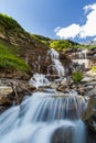 Cascade water fall in Glacier National Park