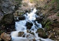 Cascade of water falling from a height, Shar mountain