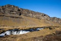 Cascade waterfall Fossalar, Iceland
