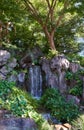 Cascade waterfall at Imperial Palace East Gardens. Tokyo. Japan Royalty Free Stock Photo