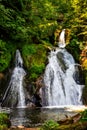 Cascade waterfalls in Triberg, Schwarzwald. Royalty Free Stock Photo