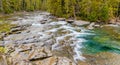 Cascades Below McDonald Falls on McDonald Creek Royalty Free Stock Photo