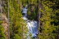 Cascades of the Firehole in Yellowstone National Park Royalty Free Stock Photo