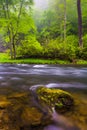 Cascades on the Gunpowder River near Prettyboy Reservoir in Baltimore County, Maryland. Royalty Free Stock Photo
