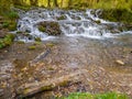 Cascades on the Janj mountain stream Royalty Free Stock Photo