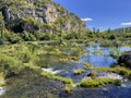 Cascades of Krka River near Roski Slap in Dalmatia, Croatia Royalty Free Stock Photo