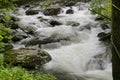 Cascades in the Middle prong of the Little Pigeon River in Great Smoky Mountains Royalty Free Stock Photo