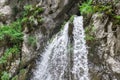 Cascades of a mountain waterfall