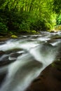 Cascades at the Oconaluftee River Royalty Free Stock Photo