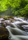 Cascades at the Oconaluftee River Royalty Free Stock Photo