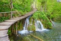 Cascades in Plitvice lakes national park Royalty Free Stock Photo