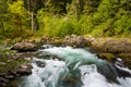 Cascades of the Sol Duc River in Olympic National Park Royalty Free Stock Photo