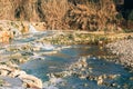 Saturnia thermal river in Tuscany