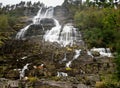 Tvindefossen waterfall near Voss in Norway