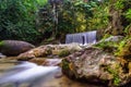 Cascades of waterfall over rock ledges Royalty Free Stock Photo