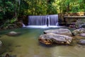 Cascades of waterfall over rock ledges Royalty Free Stock Photo