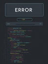 Cascading Code Transforms Into Error Message in Digital Environment Showing Unexpected System Failure Royalty Free Stock Photo