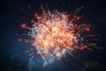 Cascading fireworks creating a dynamic and