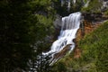 Cascading waterfall in Dolomites