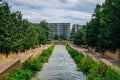 Cascading fountain at Meridian Hill Park, in Washington, DC Royalty Free Stock Photo