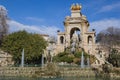 Cascading fountain in the Park Ciutadella Royalty Free Stock Photo