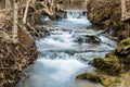 Cascading Mountain Trout Stream Waterfall - Virginia, USA Royalty Free Stock Photo