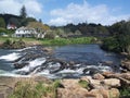 Cascading river water