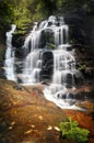 Cascading Sylvia Falls waterfall in the Blue Mountains