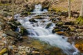 Cascading Trout Stream in the Blue Ridge Mountains Royalty Free Stock Photo