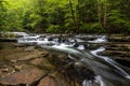 Cascading water from a creek in West Virginia.