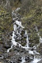 Cascading Water Down a Hill Royalty Free Stock Photo
