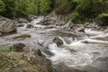 Cascading water a Horizontal photo on Cullasaja River alone US 64 west of Highlands NC,