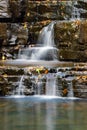 Cascading Waterfall in the Blue Ridge Mountains Royalty Free Stock Photo