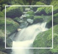 Cascading Waterfall Cascading Atmosphere Greenery Concept Royalty Free Stock Photo