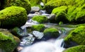 Cascading Waterfall Fresh Nature Green Environment Concept Royalty Free Stock Photo